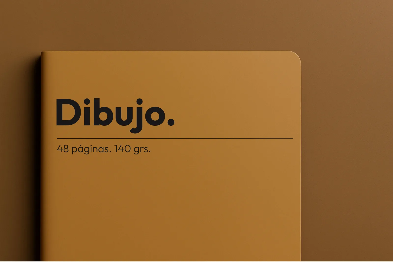 Cuaderno para dibujo con portada beige